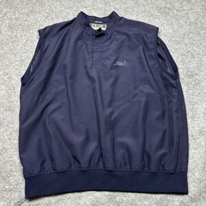 Zero Restrictions Golf Vest Mens Large Pullover Blue 1/4 Snap Moss Creek‎ USA